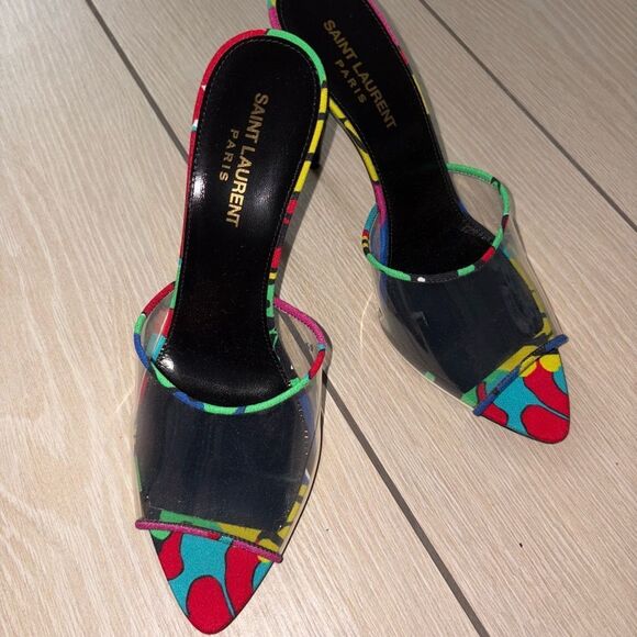 Brand new Saint Laurent
Women's Lolita Transparent High Heel Slide Sandal sz 8.5 - Picture 3 of 8